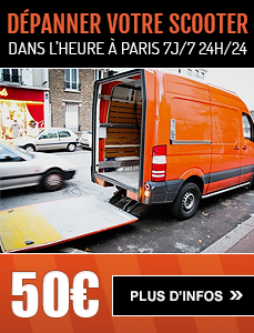 Dépanner votre scooter sur Paris pour 50 euros seulement c'est possible !